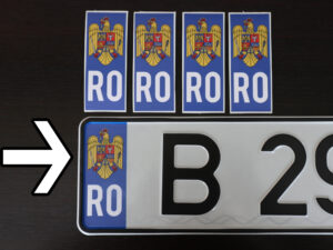 sticker stema romaniei